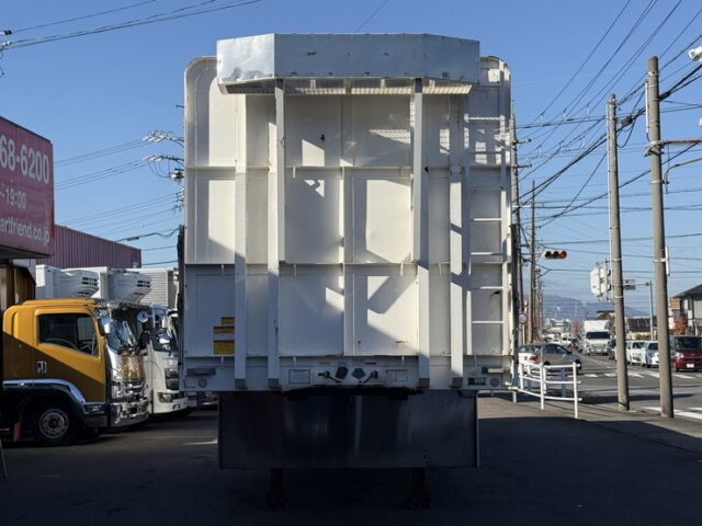 日本トレクス:トレーラー:平ボデー:アルミブロック:1Mアオリ:リフトアクスル:中残し