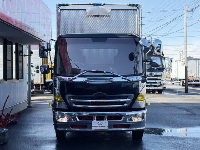 日野：レンジャープロ：ウィング：ボディ枠ステンレス：90アオリ：240馬力：エアサス