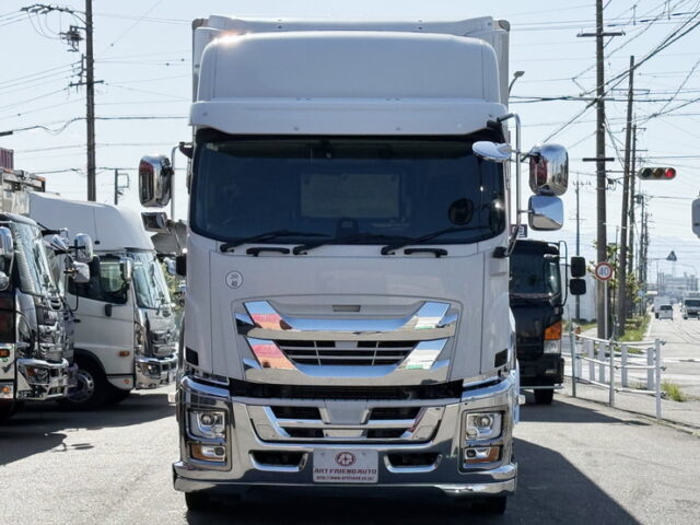 いすゞ：ギガ：ハイルーフ：ウィング：アルミホイール：リア門口ステンレス：低走行