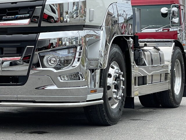 新品架装済　トレーラーヘッド　ハイルーフ　未使用　D尺　第5輪荷重11.500㎏　プレミアムライン