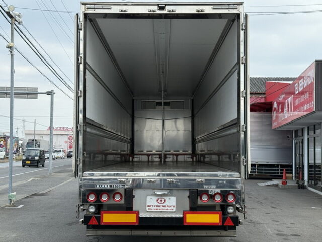 日本トレクス：トレーラー冷凍ウィング：段付き：2軸：前壁冷凍機：リフトアクスル