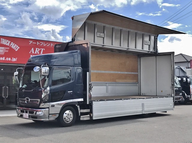 【244】日野レンジャープロ　アルミウイング　セミワイド　リアエアサス　ハイルーフ