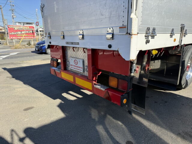 日本トレクス:トレーラー:平ボデー:アルミブロック:1Mアオリ:リフトアクスル:中残し