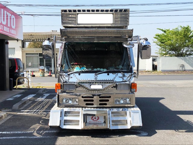 【401】いすゞ　エルフ　平ボデー　デコトラ