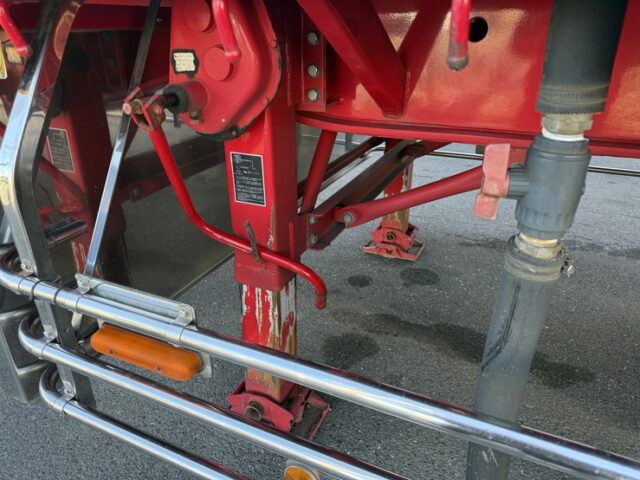 日本トレクス:トレーラー:平ボデー:アルミブロック:1Mアオリ:リフトアクスル:中残し