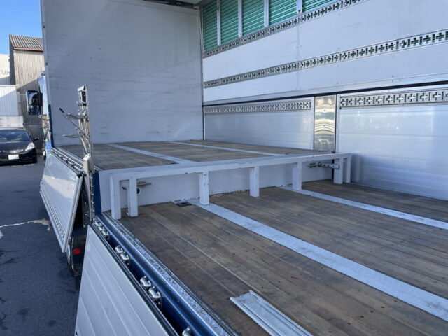 令和4年式 トレクス製 3軸 段付きトレーラーウィング リフトアクスル 後軸残し