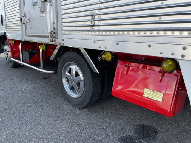 いすゞ　エルフ　アルミバン　5MT　サイドドア　ステンレスサイドバンパー　ステンレスリアバンパー　