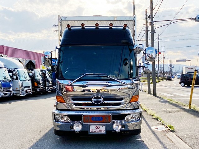 【560】日野　レンプロ　ハイルーフ　造りボディ　ウィング　エアサス