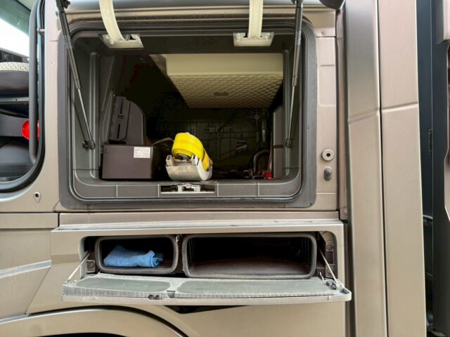 VOLVO：FH：グローブトロッター：ウィング：ブラックウルフホイール：木床