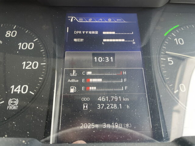 日野：17プロフィア：冷凍ウィング：7MT：リア門口ステンレス：サイドバンパーステンレス：ステンレス架装多数：メッキパーツ多数