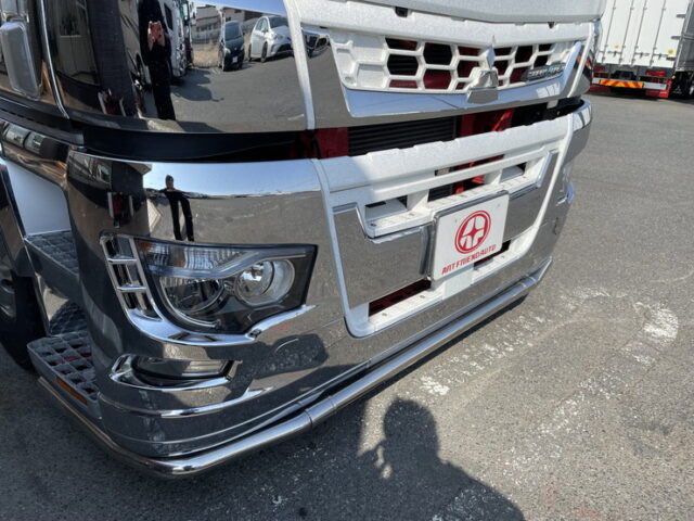 三菱ふそう：スーパーグレート：冷凍ウィング：AT：ハイルーフ：ステンレス架装多数：メッキパーツ多数：門口ステンレス：アルミホイール