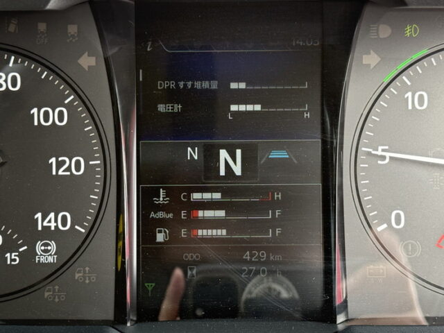 日野：17プロフィア：ハイルーフ：ウィング：未使用：アルミホイール：リア門口ステンレス