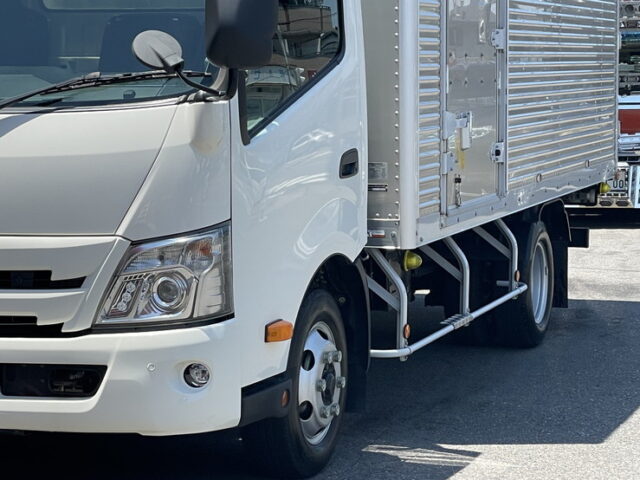 日野：デュトロ：アルミバン：ワイドロング：木床：横扉：150馬力：AT車