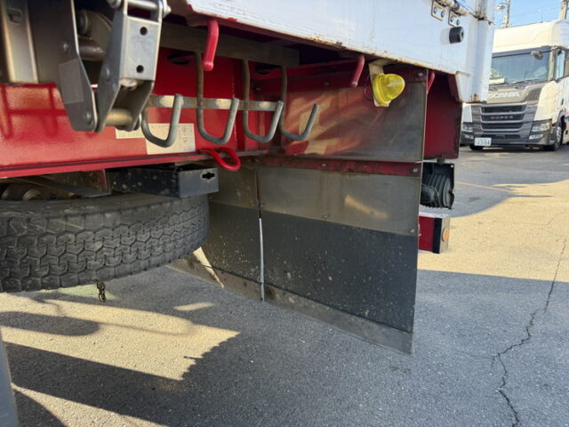 日本トレクス:トレーラー:平ボデー:アルミブロック:1Mアオリ:リフトアクスル:中残し