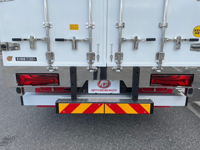 【現行型】スーパーグレートスーパーハイルーフ：ウィング未使用：リア門口ステンレス