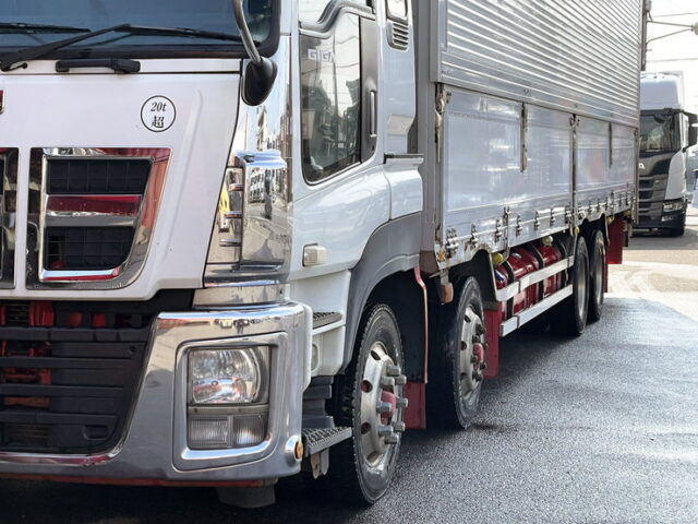 いすゞ：ギガ：冷凍ウィング：菱重製直結冷凍機：ジョロダーレール4列：アルミシマ床