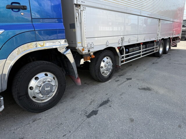 日野：17プロフィア：ハイルーフ：ウィング：メッキ多数：ステンレス多数：プロシフト