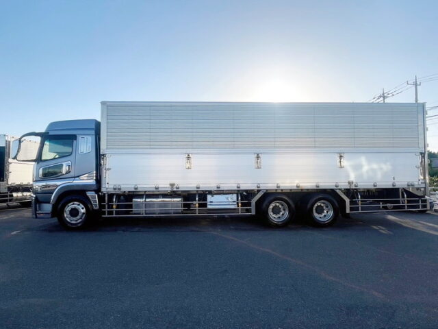 三菱ふそう　スーパーグレート　ハイルーフ　ウィング　顔面メッキ　融雪仕様