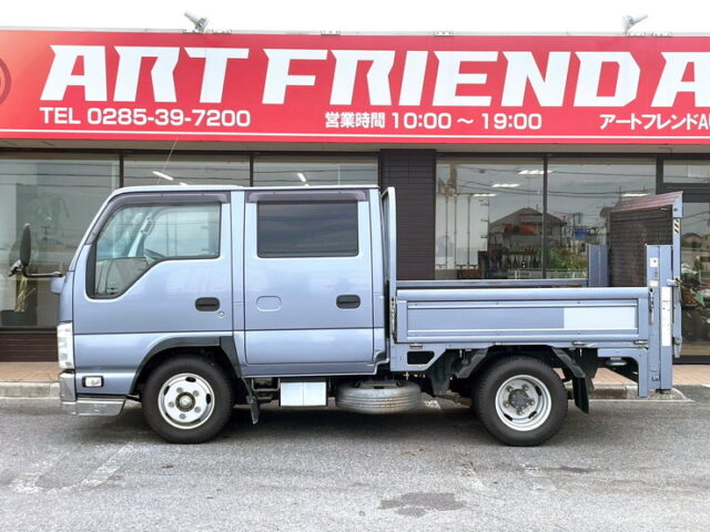 H29 エルフ　Wキャブ　平ボデー　垂直ゲート