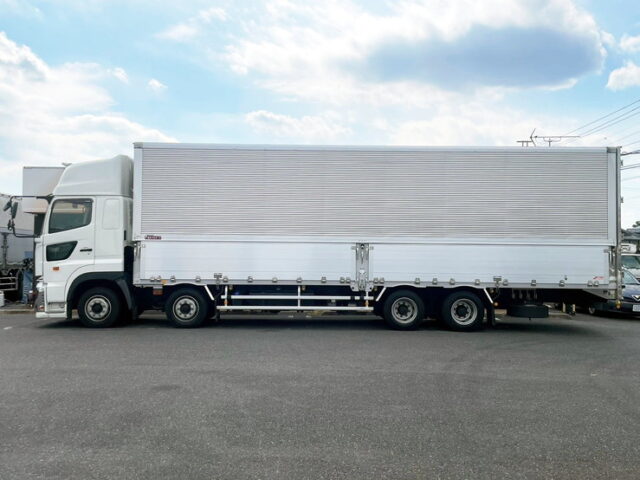 H30 プロフィア　アルミウィング　リア門口ステンレス　