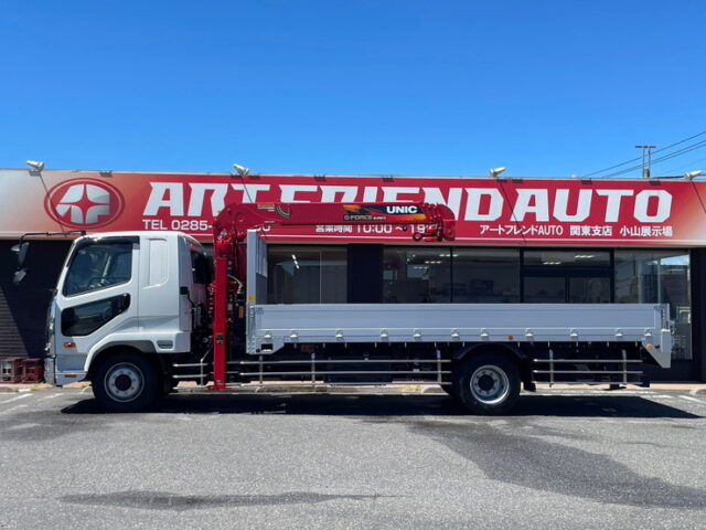 三菱ふそう：ファイター：増トン：未使用：ハイジャッキセルフ：ステンレスサイドバンパー