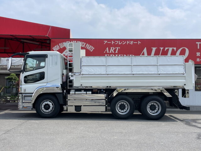 17スーパーグレート　ダンプ　5100×2200　未使用　新品ステンレス架装　7速MT　新明和ボデー