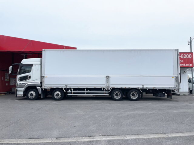 三菱ふそう　スーパーグレート　ハイルーフ　ウィング　エアサス　アルミホイール　木床