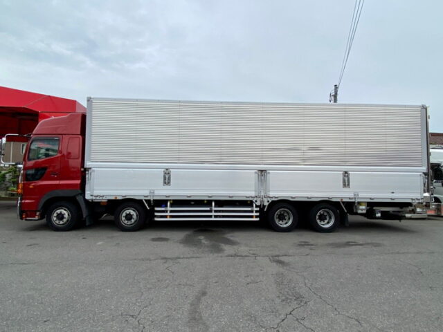 【861】H27　プロフィア　ウィング　門口ステンレス　格納ゲート付