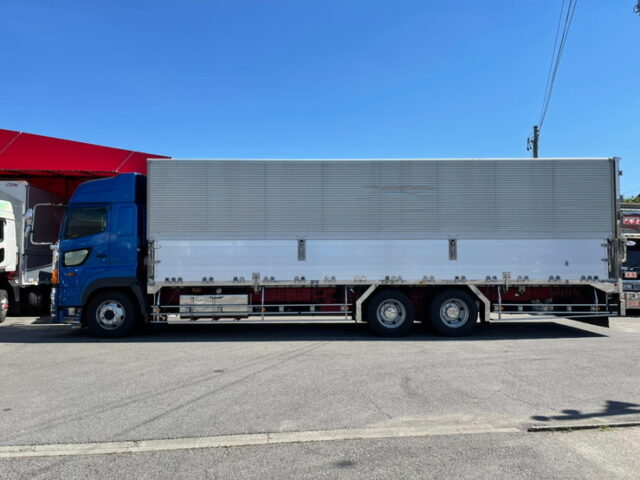 【869】H18　プロフィア　ハイルーフ　10輪ウィング　前後門工　ロッカーレールステンレス　7速MT