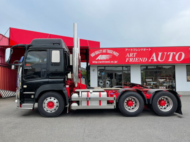 【880】H25　ギガ　煙突マフラー　トレーラーヘッド　ダブル　一軸式カプラ