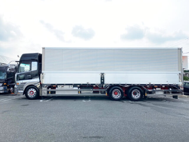 【910】H24　クオン　ハイルーフ　ウィング　室内生地張り　ステンレス多数