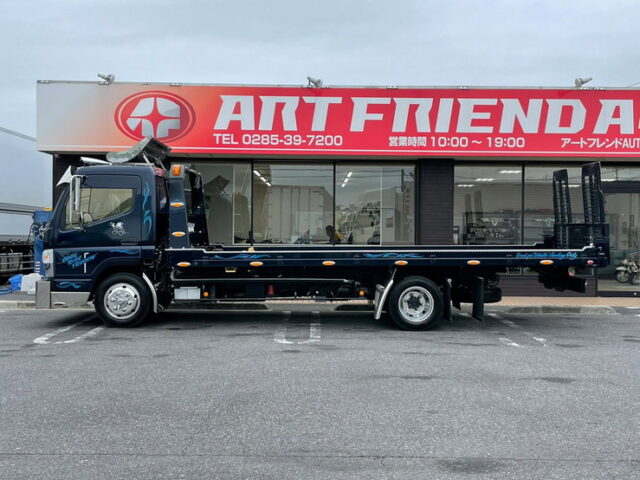 【992】H29　キャンター　積載車　3トン積　古河ユニックUC-35　ネオファイブ　積込角5度(乗り口3度)