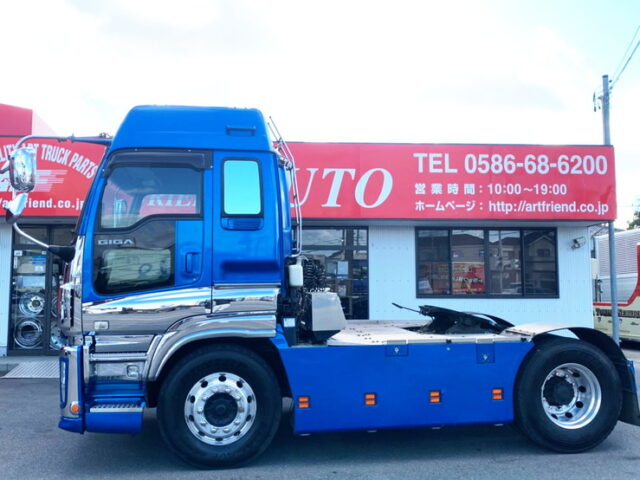 【1013】H27　ギガ　ハイルーフ　トレーラーヘッド　7速MT　11.5トン　車検付