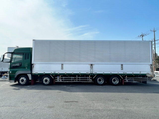 【1090】H24　スーパーグレート　ハイルーフ　ウィング　リア門口ステンレス　木床