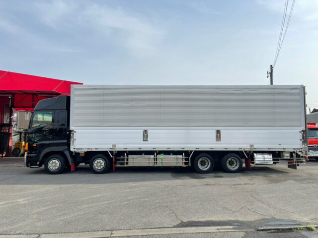 【1046】H23　プロフィア　ハイルーフ　冷凍ウィング　4軸　ステンレス多数