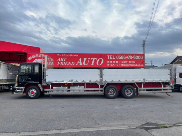 【1034】H10　プロフィア　平ボデー　アルミブロック　90アオリ　メッキホイール　ステンレス多数