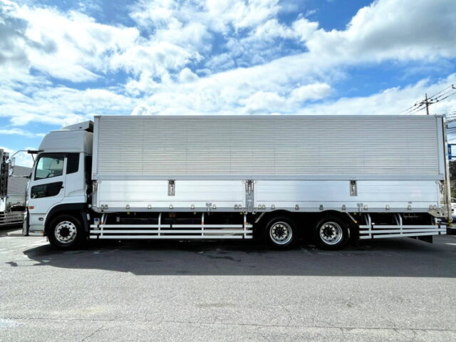 【1112】H29　クオン　ハイルーフ　ウィング　リア門口ステンレス　総輪エアサス