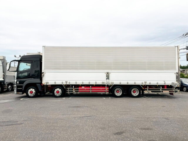 【1198】H31　17スーパーグレート　ハイルーフ　ウィング　リア門口ステンレス　7速MT　ステンレス多数