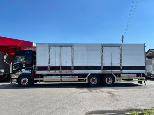 【1208】H29　ギガ　ハイルーフ　冷凍バン　サブエンジン　ジョロ4　キーストン　横扉2枚