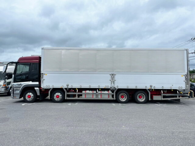 【1230】R2　17スーパーグレート　ハイルーフ　ウィング　90アオリ　リア門口ステンレス　プロライン　低走行