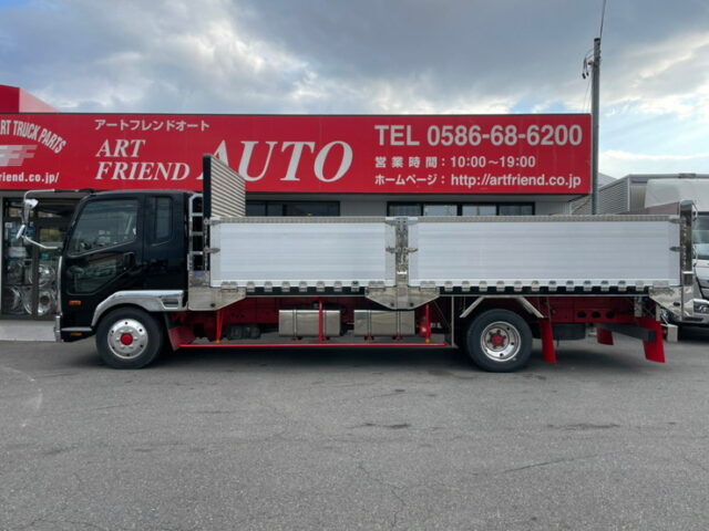 【1306】R1　ファイター　平ボデーアルミB　造りボディ　6200セミワイド　床鉄　低走行