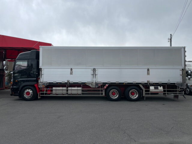 【1270】H26　プロフィア　ハイルーフ　ウィング　造りボディ　1Mアオリ　木床