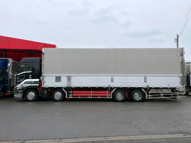 【1389】H30　ギガ　ハイルーフ　冷凍ウィング　ジョロダーレール4列　アルミ床　7速