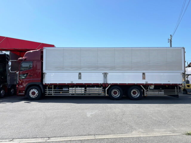 【1408】H30　17プロフィア　ハイルーフ　ウィング　10輪　ステンレス多数　木床　