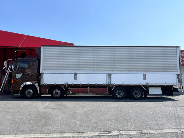 日野　プロフィア　冷凍ウィング　リア門口ステンレス　木床　プロシフト　380馬力