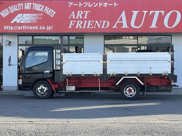 キャンター　平ボデーアルミブロック　標準幅　ロング　6速ＭＴ　生エンジン