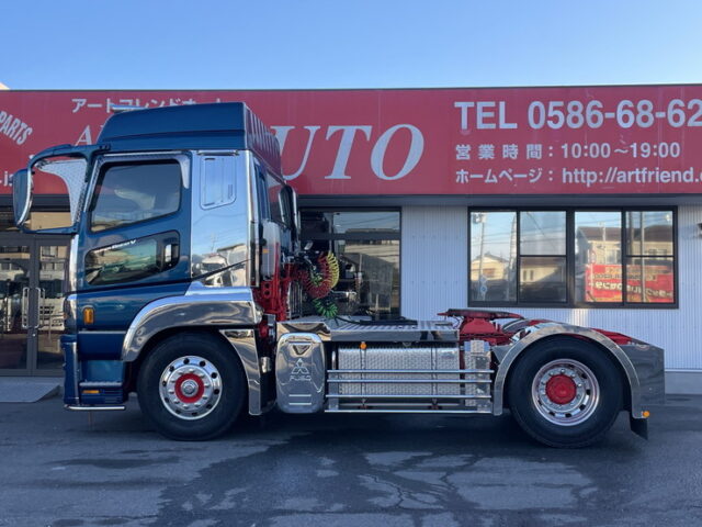 スーパーグレート　ハイルーフ　トレーラーヘッド　架装多数　ブタ鼻　7速MT