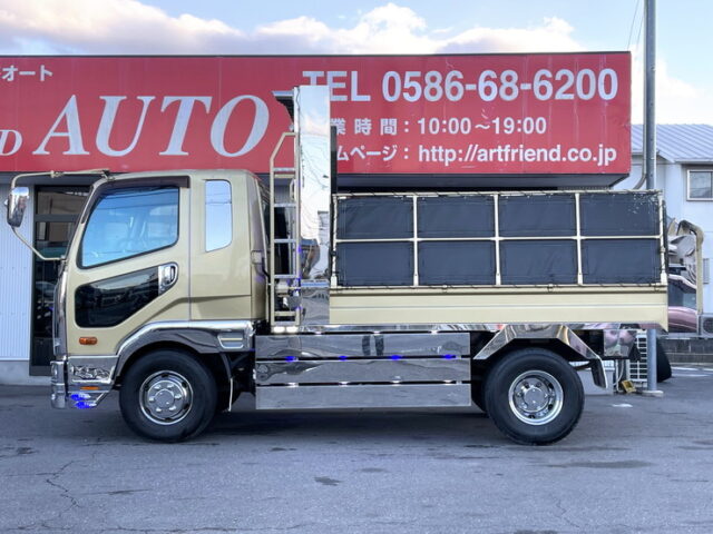 ふそう：ファイター：ダンプ：架装多数：メッキホイール：6発ターボ：240馬力