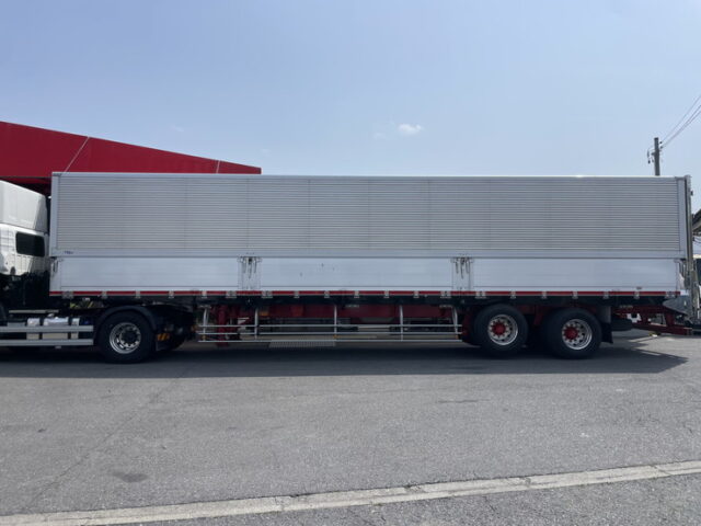 トレクス：R1年式：2軸：トレーラーウィング：リフトアクスル後ろ残し：アルミホイール