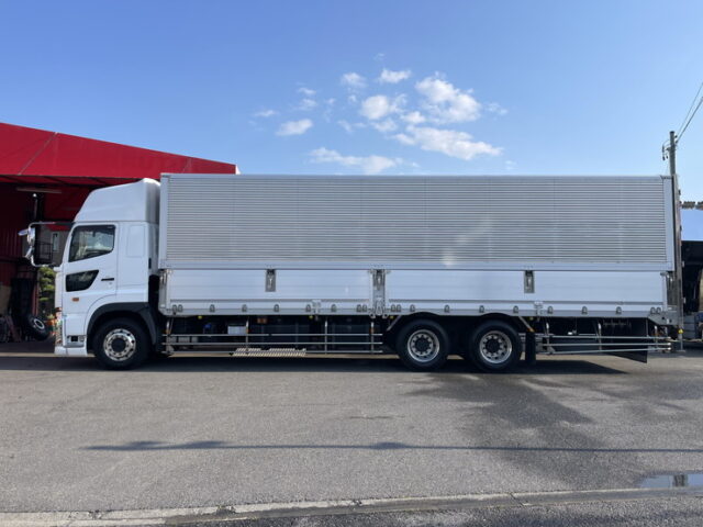 日野：17プロフィア：ハイルーフ：ウィング：10輪：リア門口ステンレス